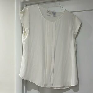 Chicos over shoulder semi sheer top.